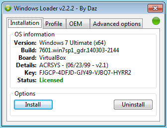 Windows loader - By Daz